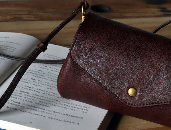 台灣李記皮具 李記 原創真皮手工 質感超好がす復古Mini小包包6528號原創手工真皮 皮件