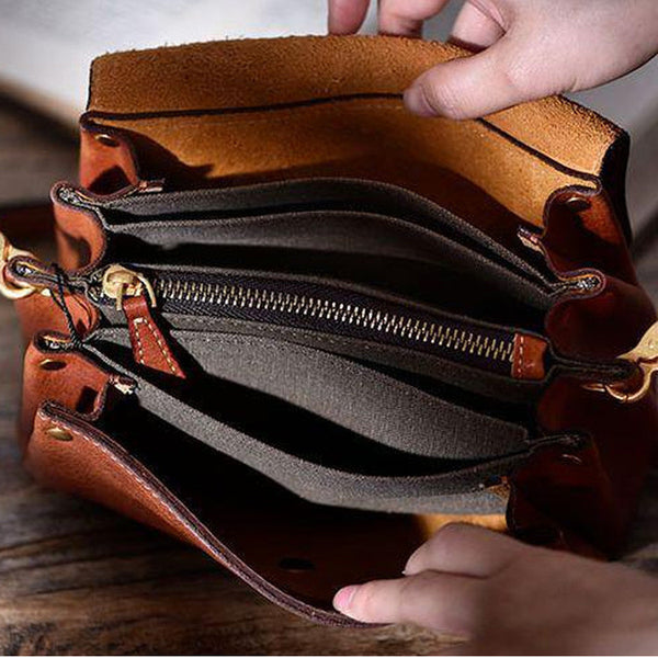 台灣李記皮具 李記 原創真皮手工 質感超好がす復古Mini小包包6528號原創手工真皮 皮件