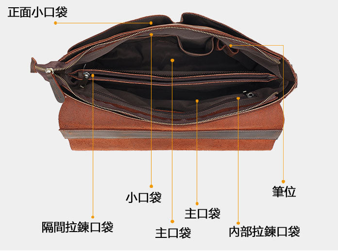 Taiwan Lee Kee Leather Goods หนังเต็มหนังม้าบ้ากระเป๋าเอกสารพกพาหมายเลข 6596 กระเป๋าหนังวัวชั้นแรกหนังหนังแท้ทำด้วยมือของแท้เครื่องหนัง