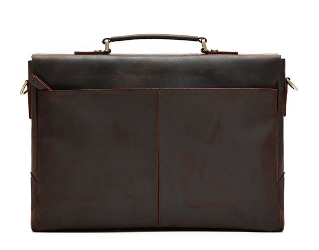 Taiwan Lee Kee Leather Goods หนังเต็มหนังม้าบ้ากระเป๋าเอกสารพกพาหมายเลข 6596 กระเป๋าหนังวัวชั้นแรกหนังหนังแท้ทำด้วยมือของแท้เครื่องหนัง