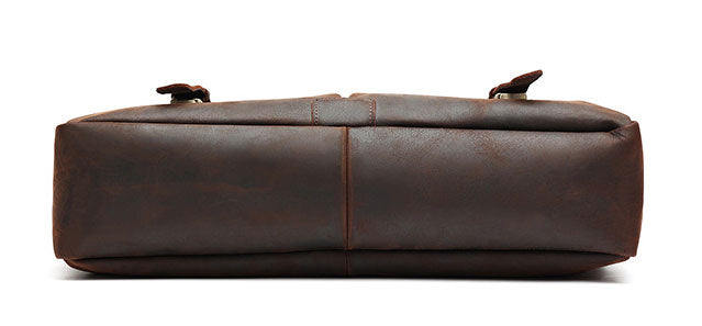 Taiwan Lee Kee Leather Goods หนังเต็มหนังม้าบ้ากระเป๋าเอกสารพกพาหมายเลข 6596 กระเป๋าหนังวัวชั้นแรกหนังหนังแท้ทำด้วยมือของแท้เครื่องหนัง