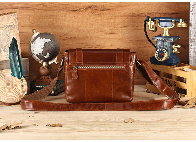 Taiwan Lee Kee Leather Goods Lee Kee original handmade leather oiled leather レザー messenger bag No. 6689 first layer cowhide bag leather original handmade genuine leather leather goods