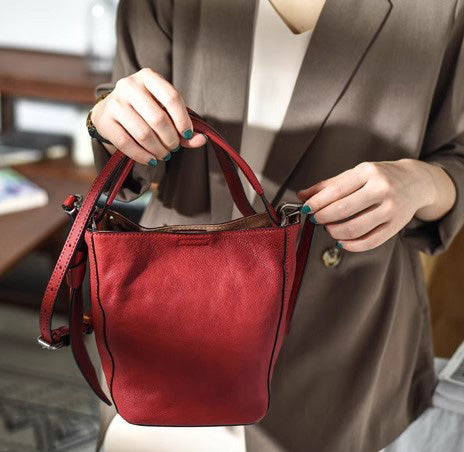 台灣李記皮具 李記 原創真皮手工 簡単百搭款 極簡風格 手提包8-759號原創手工真皮 皮件