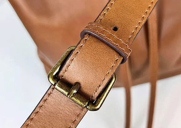 Taiwan Lee Kee Leather Goods Lee Kee original handmade genuine leather dual-purpose soft cowhide canvas tote bag full of design sense No. 80391 original handmade genuine leather leather goods