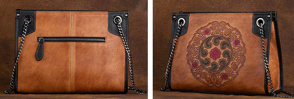 台灣李記皮具 李記 原創真皮手工 立體りっ壓花ボス質感通勤包8100號原創手工真皮 皮件