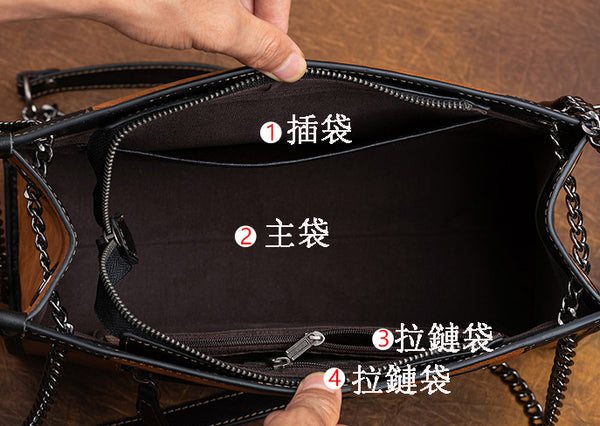 台灣李記皮具 李記 原創真皮手工 立體りっ壓花ボス質感通勤包8100號原創手工真皮 皮件