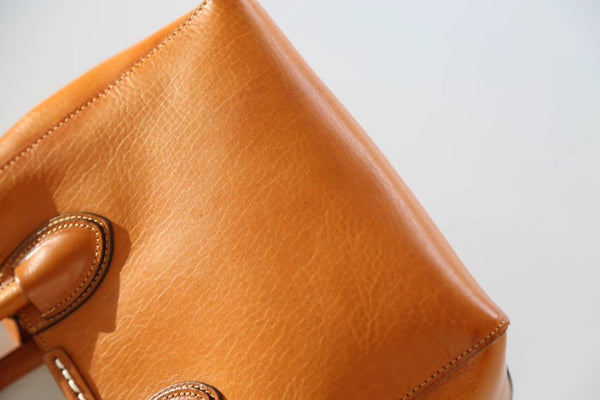 台灣李記皮具 李記 原創真皮手工 小總設計ド植鞣の手提包825號原創手工真皮 皮件