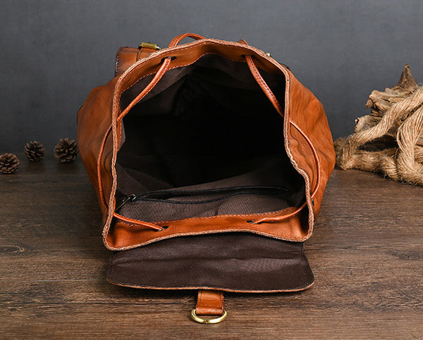 Taiwan Lee Kee Leather Goods Lee Kee original genuine leather handmade vegetable tanned cowhide 21-inch backpack travel bag No. 88036