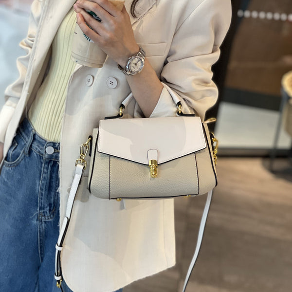 Taiwan Lee Kee Leather Goods Lee Kee original handmade genuine leather genuine leather and first layer cowhide handbag No. 88191 original handmade genuine leather leather goods