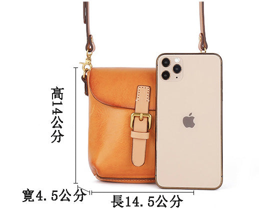 台灣李記皮具 李記 原創真皮手工 植なめし皮レトロ復古手機包8890號原創手工真皮 皮件