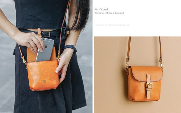 台灣李記皮具 李記 原創真皮手工 植なめし皮レトロ復古手機包8890號原創手工真皮 皮件