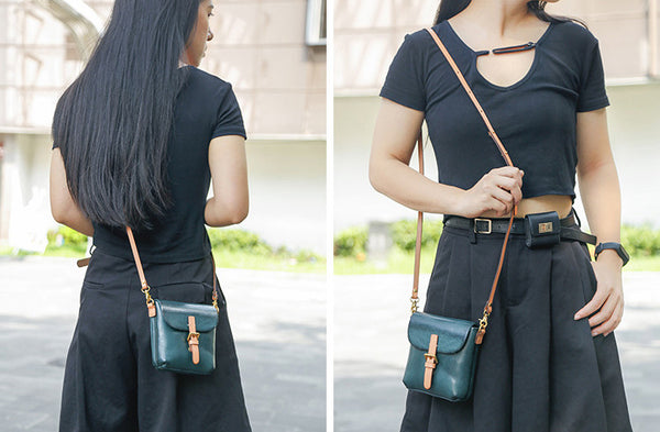 台灣李記皮具 李記 原創真皮手工 植なめし皮レトロ復古手機包8890號原創手工真皮 皮件