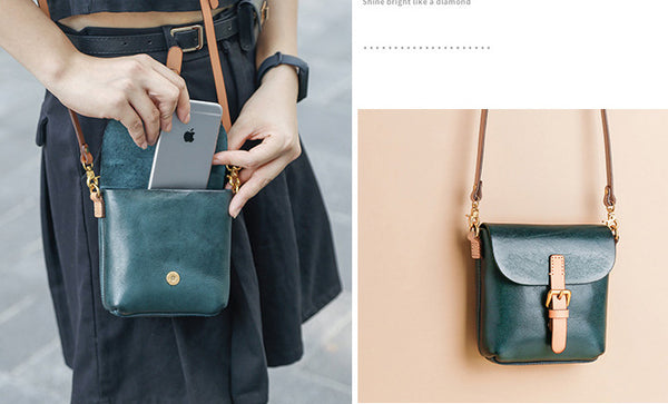 台灣李記皮具 李記 原創真皮手工 植なめし皮レトロ復古手機包8890號原創手工真皮 皮件