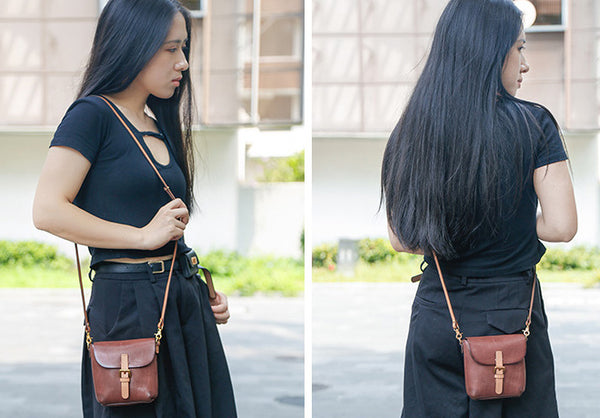 台灣李記皮具 李記 原創真皮手工 植なめし皮レトロ復古手機包8890號原創手工真皮 皮件