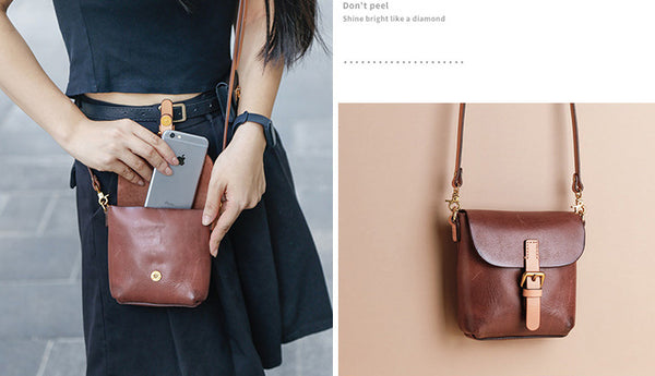 台灣李記皮具 李記 原創真皮手工 植なめし皮レトロ復古手機包8890號原創手工真皮 皮件