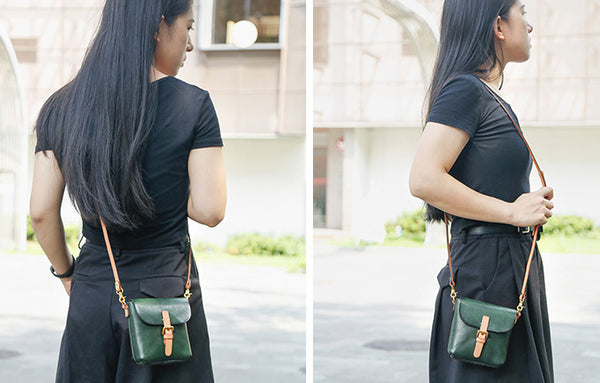 台灣李記皮具 李記 原創真皮手工 植なめし皮レトロ復古手機包8890號原創手工真皮 皮件