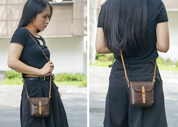 台灣李記皮具 李記 原創真皮手工 植なめし皮レトロ復古手機包8890號原創手工真皮 皮件