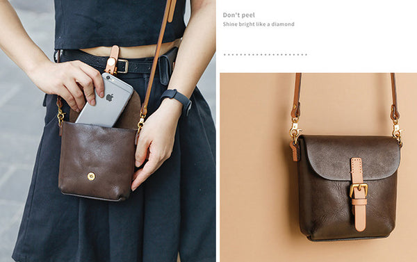 台灣李記皮具 李記 原創真皮手工 植なめし皮レトロ復古手機包8890號原創手工真皮 皮件