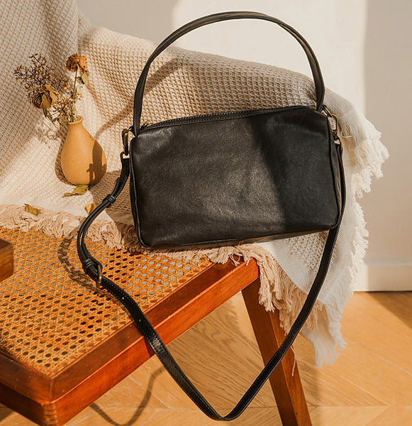 台灣李記皮具 李記 原創真皮手工 質感 簡単な純色飯盒小方包9-200號原創手工真皮 皮件