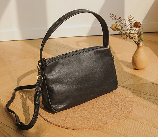 台灣李記皮具 李記 原創真皮手工 質感 簡単な純色飯盒小方包9-200號原創手工真皮 皮件