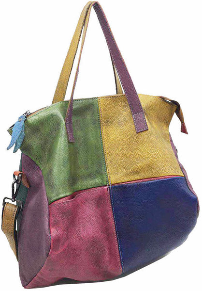 Taiwan Lee Kee Leather Goods Lee Kee original handmade genuine leather hand rubbed color large tote bag No. 9135 first layer cowhide bag leather original handmade genuine leather leather goods