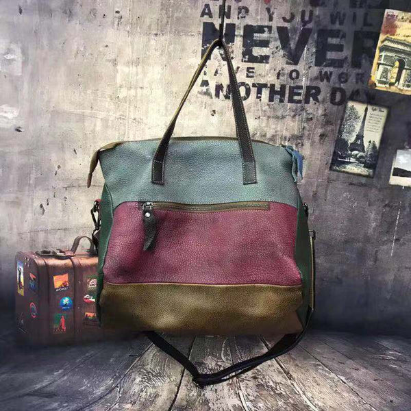 Taiwan Lee Kee Leather Goods Lee Kee original handmade genuine leather hand rubbed color large tote bag No. 9135 first layer cowhide bag leather original handmade genuine leather leather goods