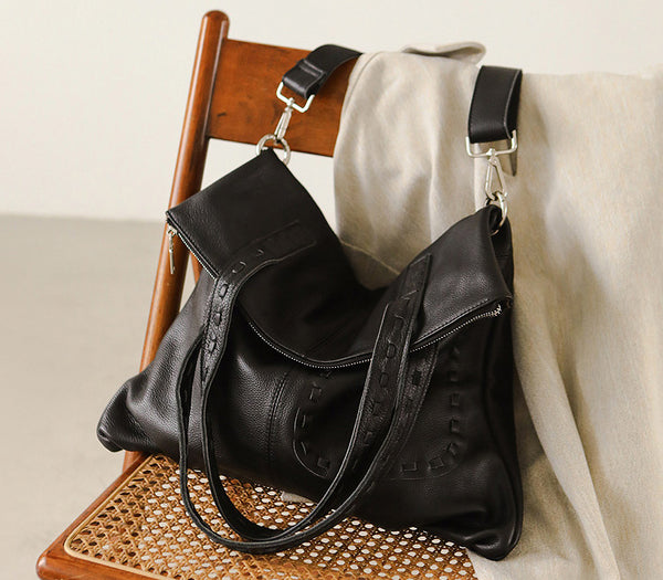 Taiwan Lee Kee Leather Goods Lee Kee Original Handmade Genuine Leather Summer Lazy Style Casual Versatile Tote Bag No. 9161 Original Handmade Genuine Leather Goods