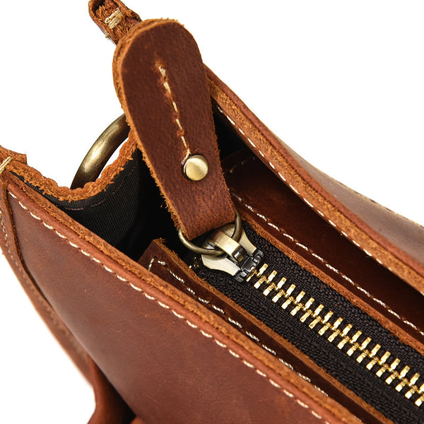 Taiwan Lee Kee Leather Goods Lee Kee Original Handmade Leather Crazy Horse Leather Business Official Document 14-inch Laptop Bag No. 9210 Original Handmade Leather Leather Goods