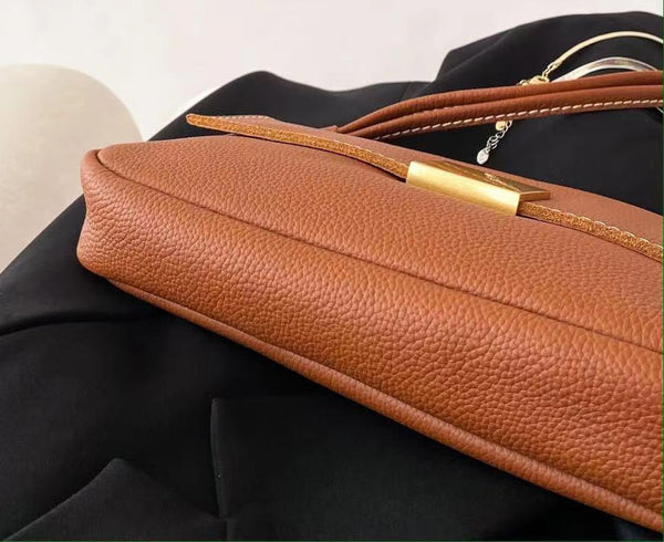 台灣李記皮具 李記 原創真皮手工 韓国版本物のバ手作り單肩包953號原創手工真皮 皮件