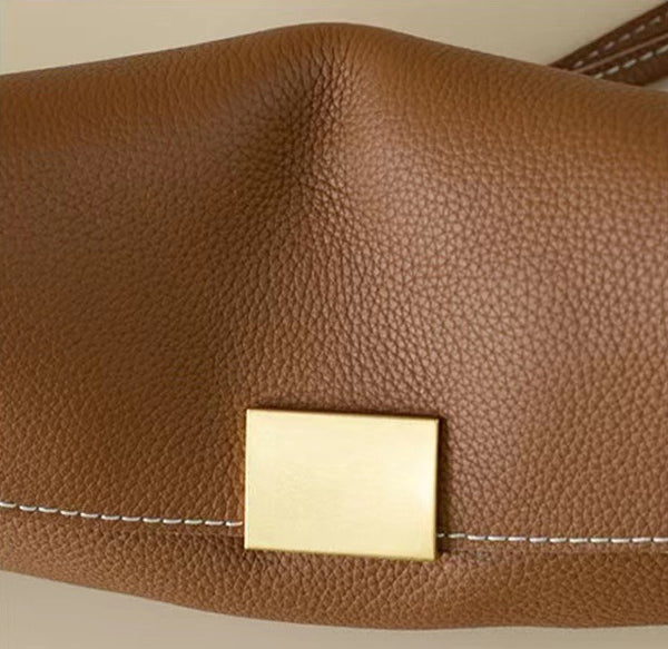 台灣李記皮具 李記 原創真皮手工 韓国版本物のバ手作り單肩包953號原創手工真皮 皮件