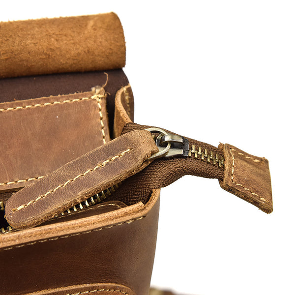 台灣李記皮具 李記 原創真皮手工 無性別 瘋馬皮優れた製造後背包B1029號原創手工真皮 皮件