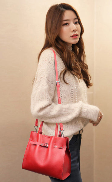 台灣李記皮具 李記 原創真皮手工 柔軟 舒適 時尚優雅手提包H3510號原創手工真皮 皮件