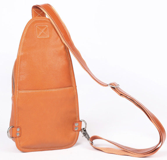 台灣李記皮具 李記 原創真皮手工 解放雙手 街頭 植鞣皮 隨身胸包R6281號原創手工真皮 皮件