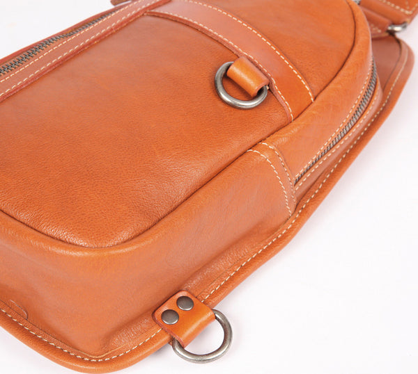 台灣李記皮具 李記 原創真皮手工 解放雙手 街頭 植鞣皮 隨身胸包R6281號原創手工真皮 皮件