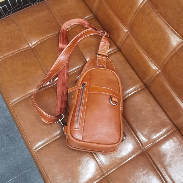 台灣李記皮具 李記 原創真皮手工 解放雙手 街頭 植鞣皮 隨身胸包R6281號原創手工真皮 皮件