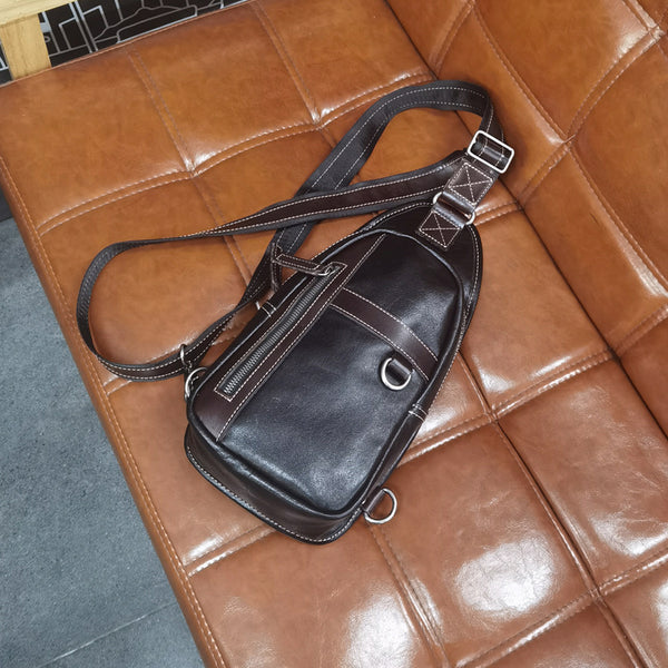 台灣李記皮具 李記 原創真皮手工 解放雙手 街頭 植鞣皮 隨身胸包R6281號原創手工真皮 皮件