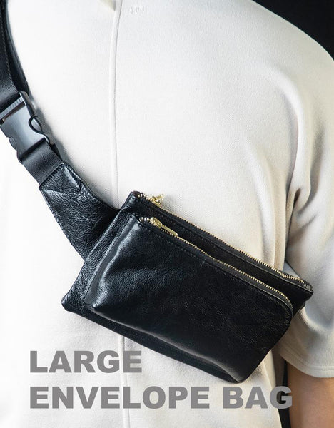 台灣李記皮具 李記 原創真皮手工 簡約Chest pack手機胸包 S002號原創手工真皮 皮件