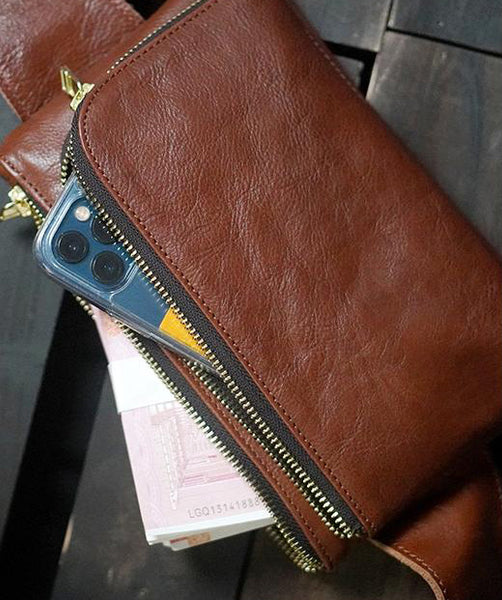 台灣李記皮具 李記 原創真皮手工 簡約Chest pack手機胸包 S002號原創手工真皮 皮件