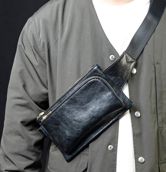 台灣李記皮具 李記 原創真皮手工 簡約Chest pack手機胸包 S002號原創手工真皮 皮件