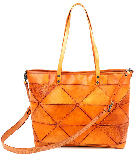 台灣李記皮具 李記 原創真皮手工 手作ハ本革レグ幾何拼接托特包cx01號原創手工真皮 皮件