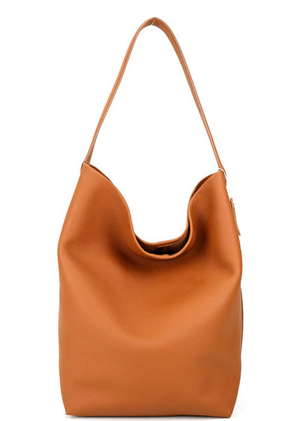 Taiwan Lee Kee Leather Goods Lee Kee Original Genuine Leather Handmade Soft Cowhide Casual Large Capacity Bucket Bag No. D112 Original Handmade Genuine Leather Leather Goods