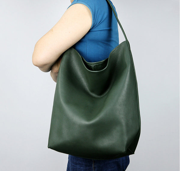 Taiwan Lee Kee Leather Goods Lee Kee Original Genuine Leather Handmade Soft Cowhide Casual Large Capacity Bucket Bag No. D112 Original Handmade Genuine Leather Leather Goods