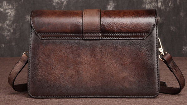 台灣李記皮具 李記 原創真皮手工 歐美 真皮 復古休閒方包i8053號原創手工真皮 皮件