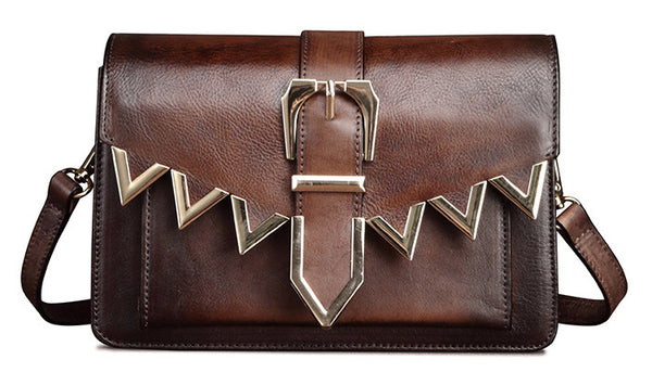 台灣李記皮具 李記 原創真皮手工 歐美 真皮 復古休閒方包i8053號原創手工真皮 皮件