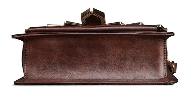 台灣李記皮具 李記 原創真皮手工 歐美 真皮 復古休閒方包i8053號原創手工真皮 皮件