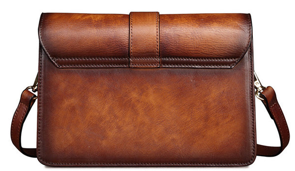 台灣李記皮具 李記 原創真皮手工 歐美 真皮 復古休閒方包i8053號原創手工真皮 皮件