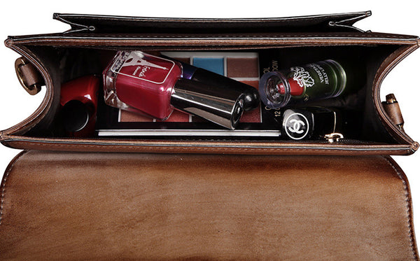 台灣李記皮具 李記 原創真皮手工 歐美 真皮 復古休閒方包i8053號原創手工真皮 皮件