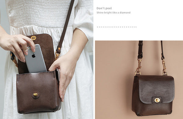 台灣李記皮具 李記 原創真皮手工 復古ッ植鞣牛革グ休閒小方包i8891號原創手工真皮 皮件