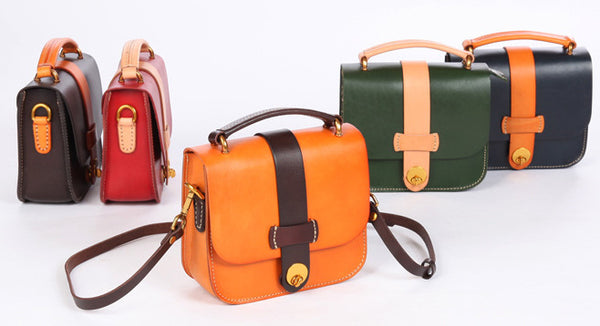 台灣李記皮具 李記 原創真皮手工 本革ッグ小方形バ拉鏈式小包j024號原創手工真皮 皮件