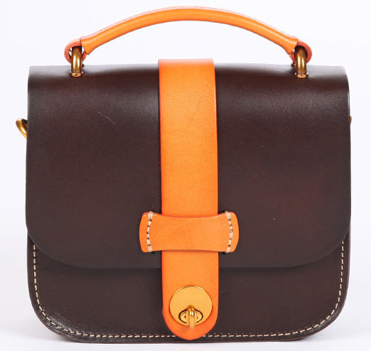 台灣李記皮具 李記 原創真皮手工 本革ッグ小方形バ拉鏈式小包j024號原創手工真皮 皮件